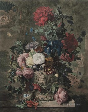 Un trozo de flor 3 Jan van Huysum Pinturas al óleo